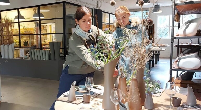 Kristine Myrlid tar blomsterdekoratørutdanning på Vea