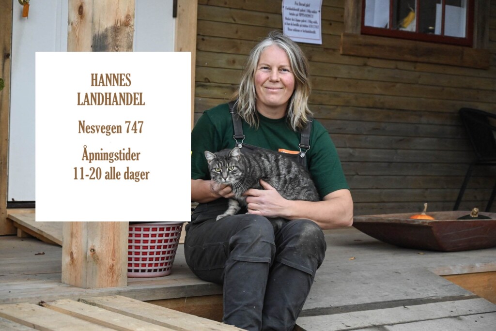 Hanne Guåker foran Hannes landhandel