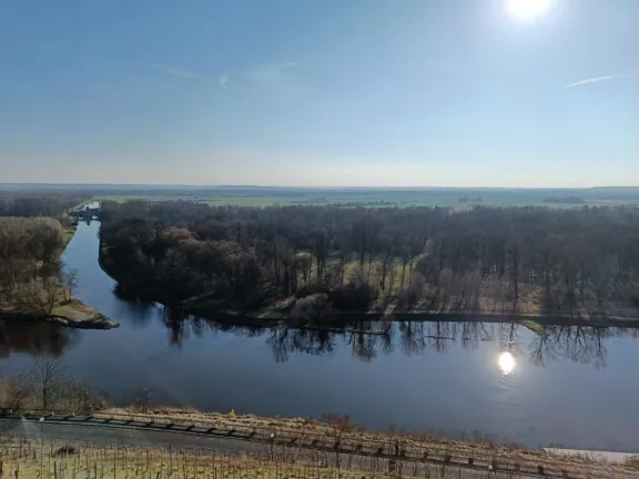 Landskap med elv fra Melnik