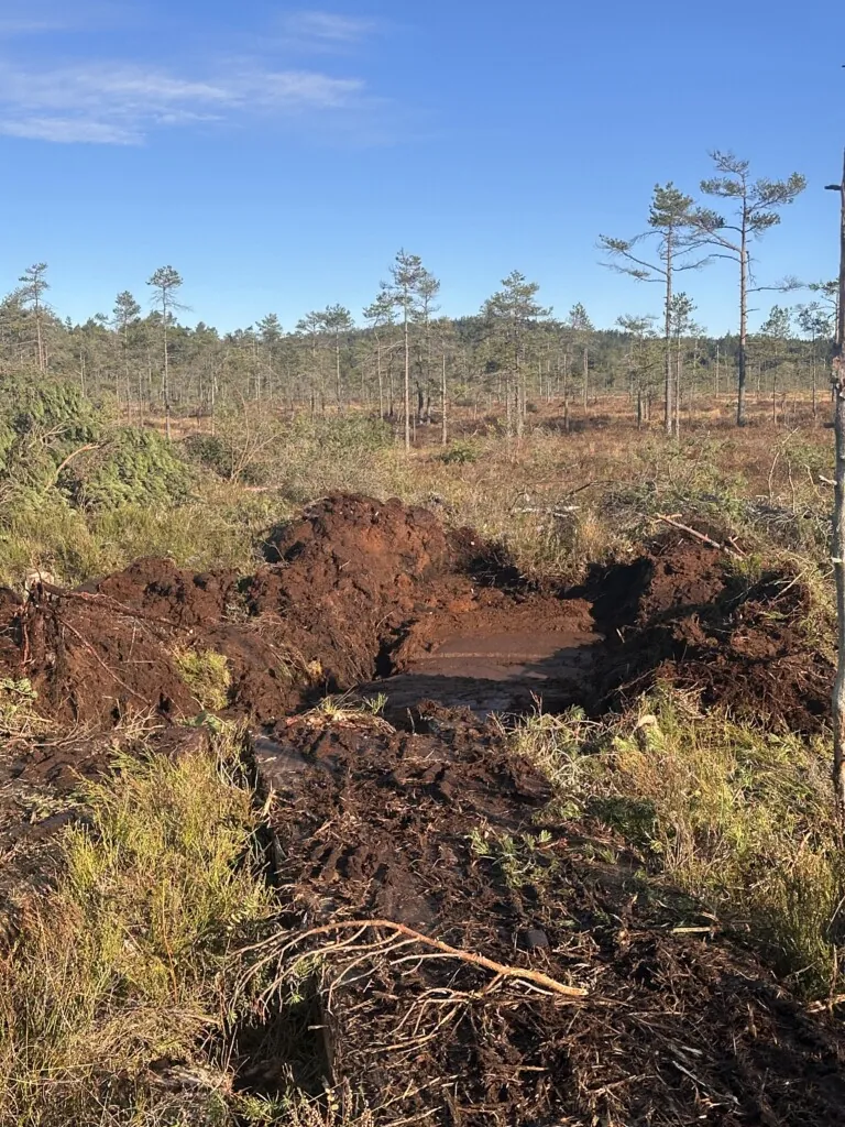 Eksempel på bygging av en demning.