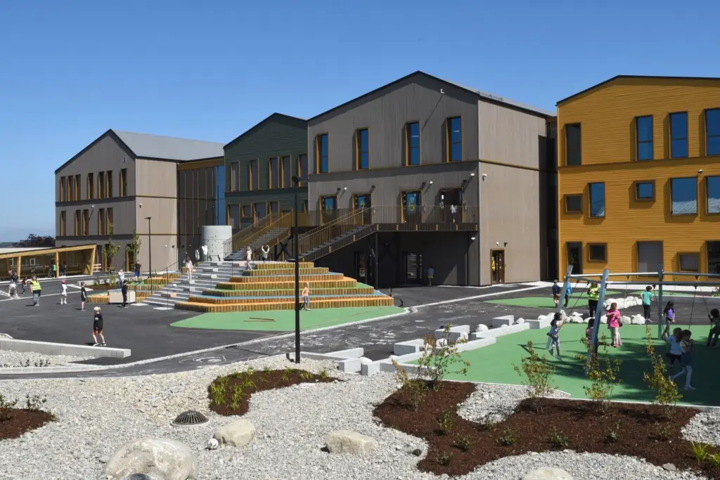 Uteområde på ny skole