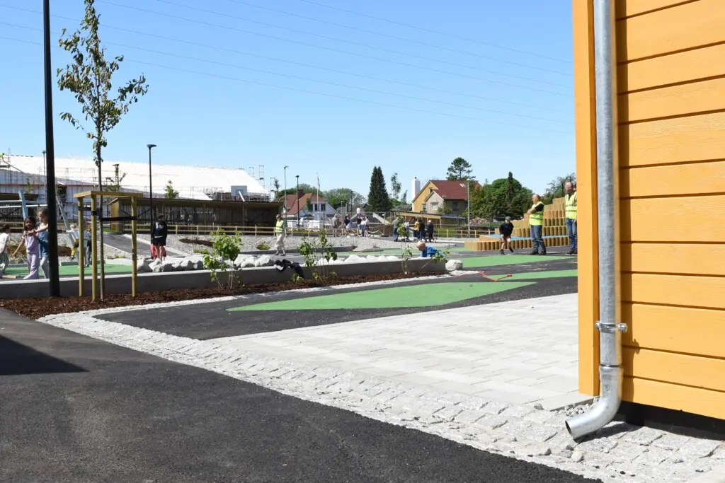 Uteområde på skole